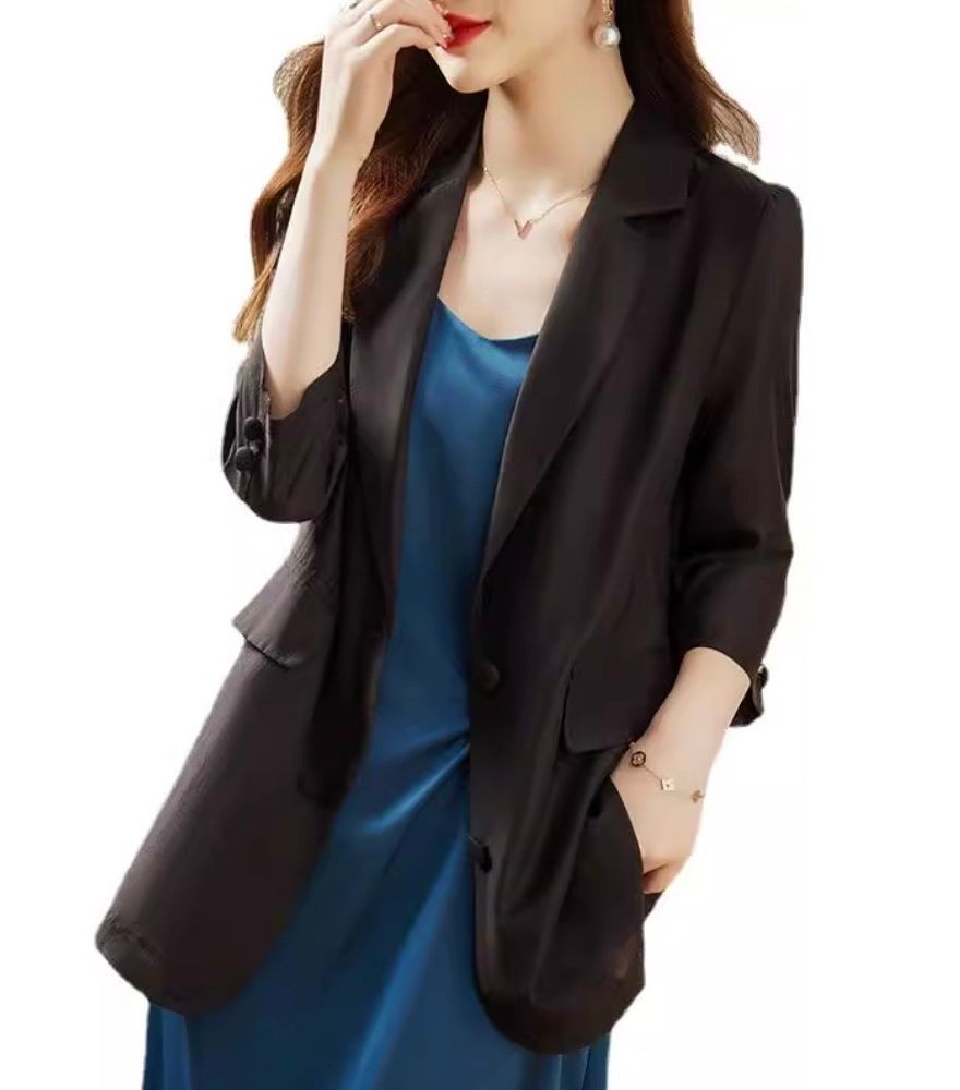 Women’s Summer Lightweight Blazer – 2026 New Tencel Sunscreen Jacket, Elegant Casual Design